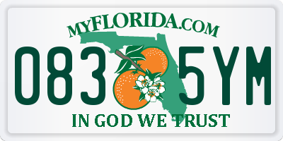 FL license plate 0835YM