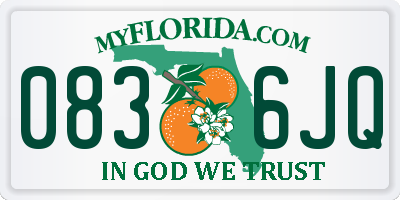FL license plate 0836JQ