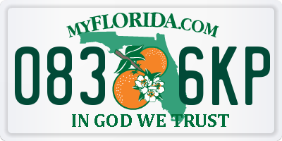 FL license plate 0836KP