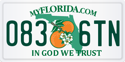 FL license plate 0836TN