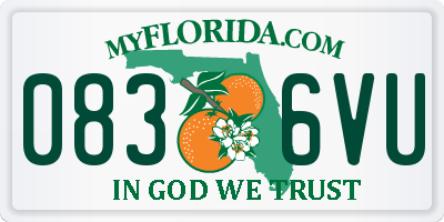 FL license plate 0836VU