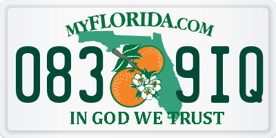 FL license plate 0839IQ