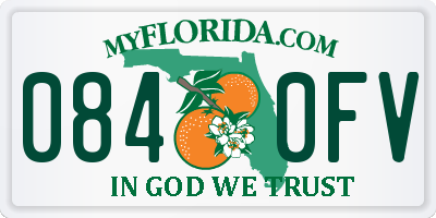 FL license plate 0840FV