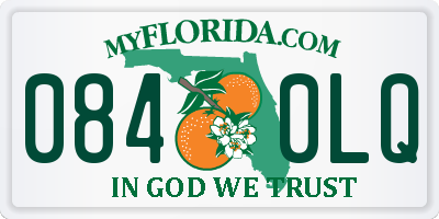 FL license plate 0840LQ