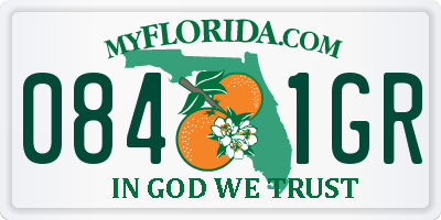 FL license plate 0841GR
