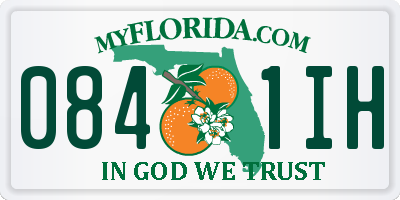 FL license plate 0841IH