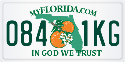 FL license plate 0841KG