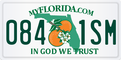 FL license plate 0841SM