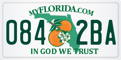 FL license plate 0842BA