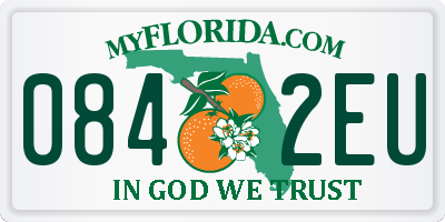 FL license plate 0842EU