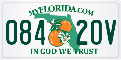 FL license plate 0842OV