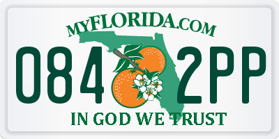 FL license plate 0842PP