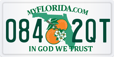 FL license plate 0842QT