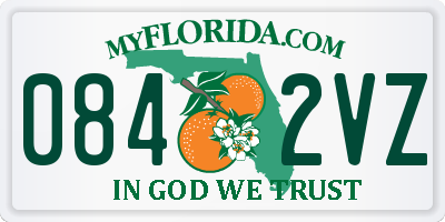 FL license plate 0842VZ
