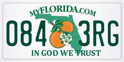 FL license plate 0843RG