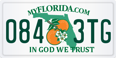 FL license plate 0843TG