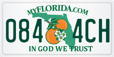 FL license plate 0844CH