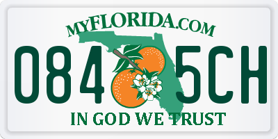 FL license plate 0845CH