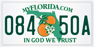 FL license plate 0845OA
