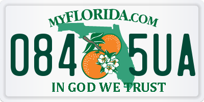 FL license plate 0845UA