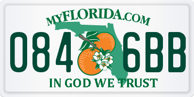 FL license plate 0846BB