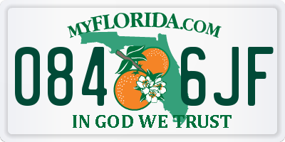 FL license plate 0846JF