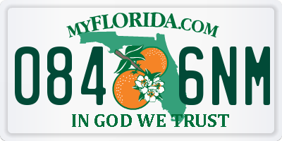 FL license plate 0846NM