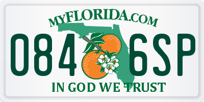 FL license plate 0846SP