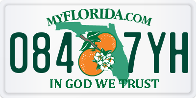 FL license plate 0847YH