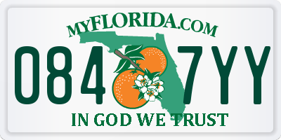 FL license plate 0847YY