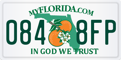 FL license plate 0848FP