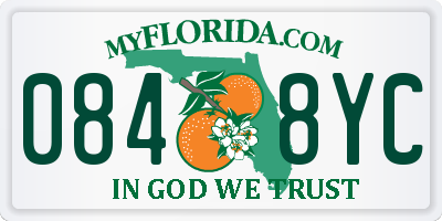 FL license plate 0848YC