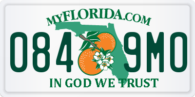 FL license plate 0849MO