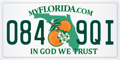 FL license plate 0849QI