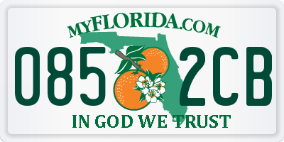 FL license plate 0852CB