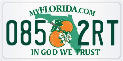 FL license plate 0852RT