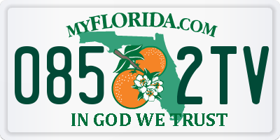 FL license plate 0852TV