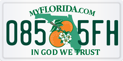 FL license plate 0855FH