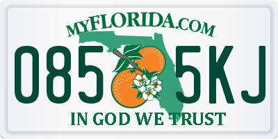 FL license plate 0855KJ
