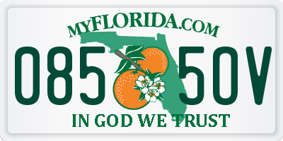 FL license plate 0855OV