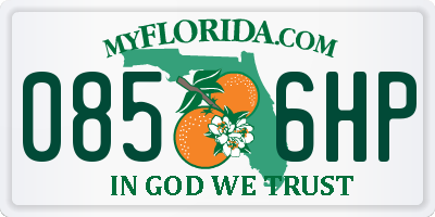 FL license plate 0856HP