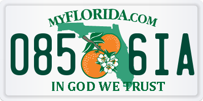 FL license plate 0856IA