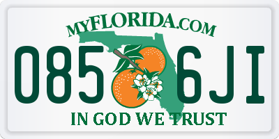 FL license plate 0856JI