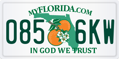 FL license plate 0856KW