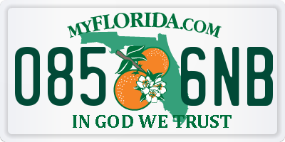 FL license plate 0856NB
