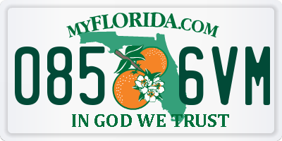 FL license plate 0856VM
