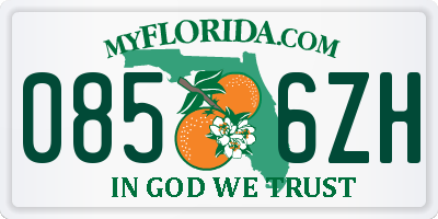 FL license plate 0856ZH