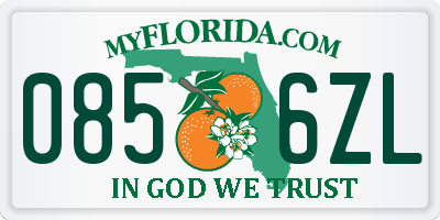 FL license plate 0856ZL