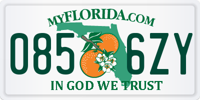 FL license plate 0856ZY