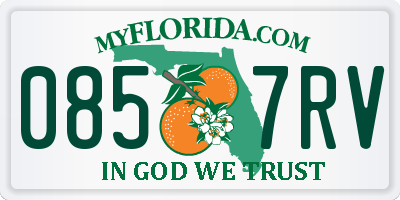 FL license plate 0857RV